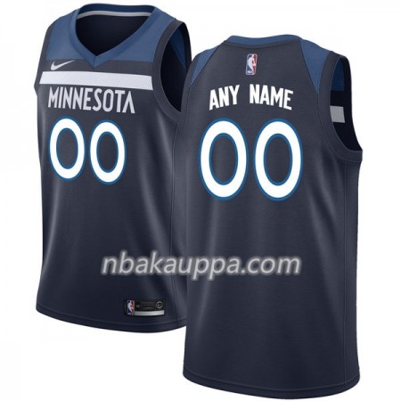 Minnesota Timberwolves Custom Nike 2017-18 Navy Pelipaidat Swingman - Miesten